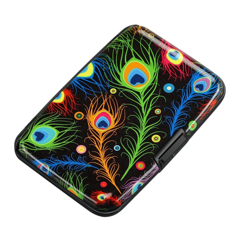 8386 Mini RFID Aluminum Wallet Credit Cards Holder Business Card Case Metal